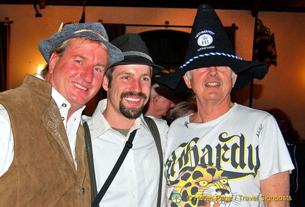 Some shady characters at the Hofbräuhaus 