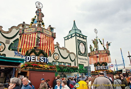 Augustiner-Bräu showing off their Augustiner Edelstoff or Noble Stuff