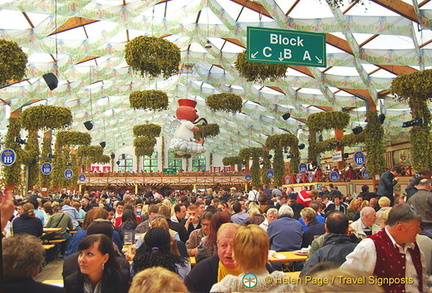 Back at the Hofbrau Oktoberfest tent