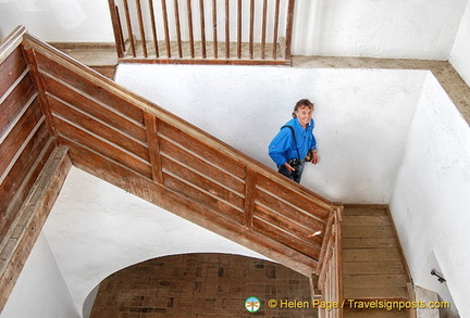 Going back down from the Look-out Tower