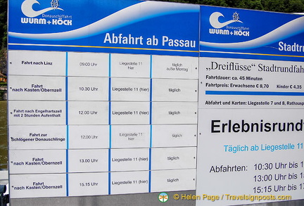 Information about Danube cruises from Passau