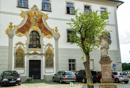 A fresco along the Inn river front