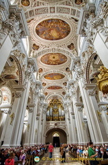 The beautiful ceiling of Saint Stephens