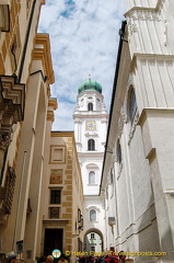 View of St Stephens Cathedral tower