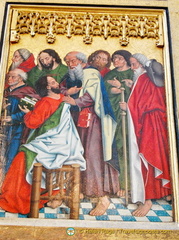 Painting titled "Jesus in the Temple"