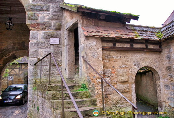 The Galgentor access to the Rothenburg wall
