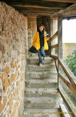 Me, doing the Rothenburg Wall Walk