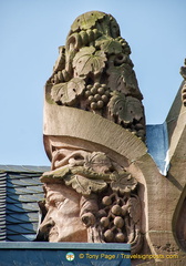 Ornate decoration of the Brücken-Schenke restaurant