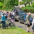 Uniworld river cruise passengers going on their cycling tour 