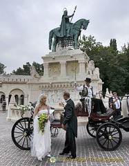 A wedding shoot at the Fisherman's Bastion