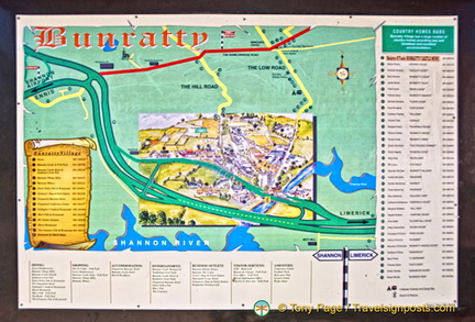 Map of Bunratty Folk Park