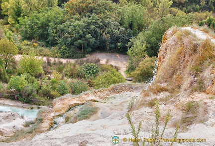 Spring water flowing down the valley