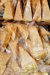 Wedges of parmigiano