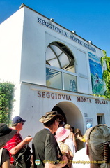 Seggiovia Monte Solaro Chairlift station in Piazza Vittoria