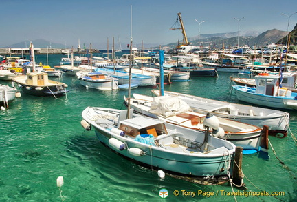 Boats at the Marina Grande