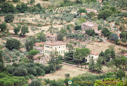 View of the Tuscan countryside