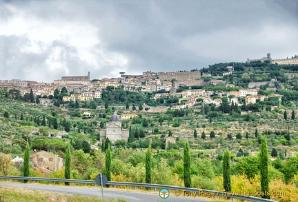 View of Cortona town