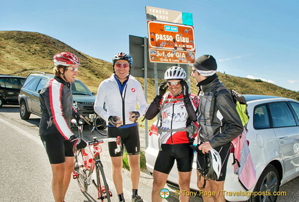 These guys were spending a few days cycling in the Dolomites