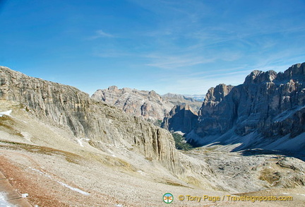 View of the Dolomites