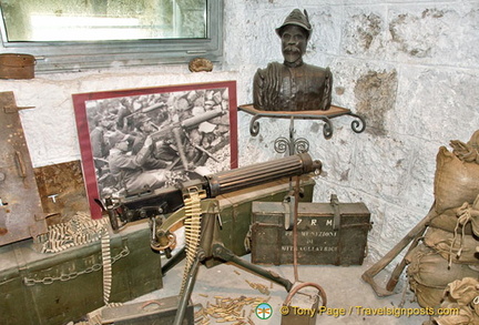 A picture of soldiers using the machine guns