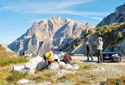 A beautiful spot on Passo Valparola for taking snaps