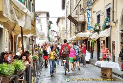 Exploring the streets around the Duomo