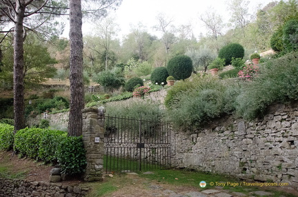 Gate to Frances Mayes' house