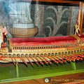 A prehistoric dug-out canoe found in Angera where the Borromeos have a palace