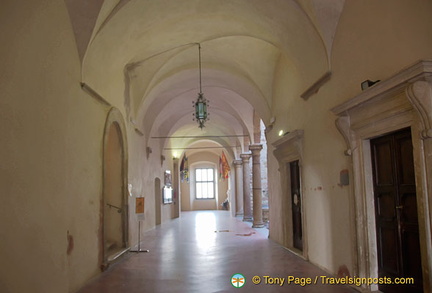 Inside the Palazzo Comunale