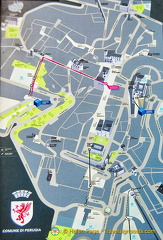 Map of Perugia centro storico