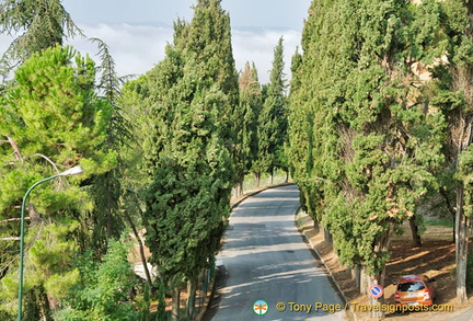 Road out of Pienza