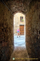 An atmospheric archway view