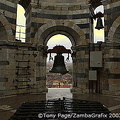 Within the Bell tower of Tower of Pisa