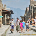 Pompeii street with Vesuvius in the background (2820 visits) Pompeii street with Vesuvius in the background