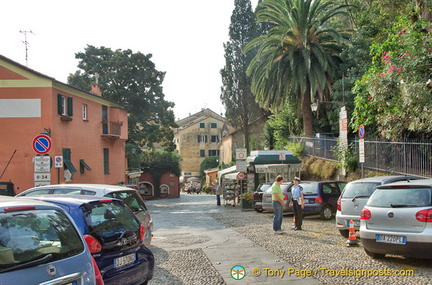 Car park just outside the Portofino harbour area