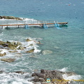 This is the swimming area in front of the Hotel Regina Elena 