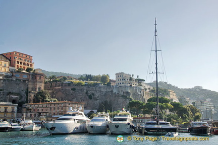 Boats at the Marina Piccola in Sorrento