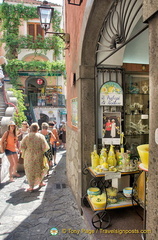 Exploring the narrow streets of Positano