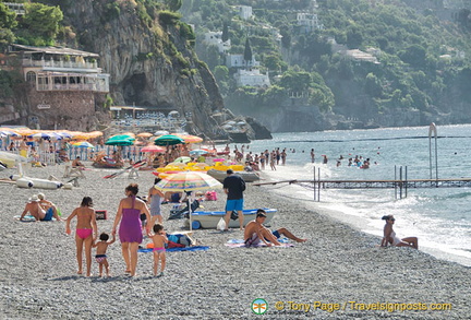 One of the many Positano beaches