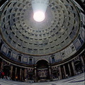 A fish-eye view of the Pantheon interior