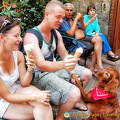 Even the pooch is a San Gimignano gelato fan