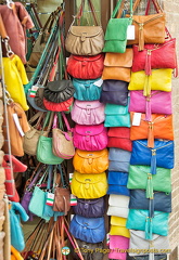 Colourful leather purses