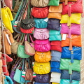 Colourful leather purses