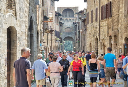 Via San Giovanni near the Porta San Giovanni