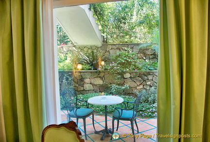 Hotel La Favorita - view of the garden from the room