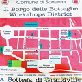 Map of the workshops district in Sorrento