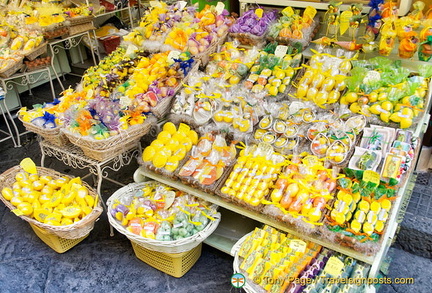 All kinds of shapes and sizes of lemon soaps