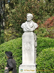 Bust of Richard Wagner in the Giardini Pubblici