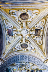 Golden Staircase Ceiling Features