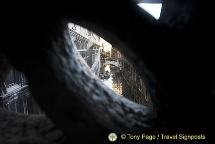 View from the Bridge of Sighs